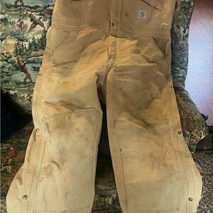 Carhartt  Tan Work Bibs